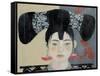 Qing Dynasty Woman with Butterfly, 2015-Susan Adams-Framed Stretched Canvas