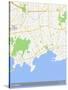 Qingdao, China Map-null-Stretched Canvas