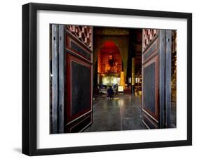 Qingyang Gong Monastery Temple Complex, Chengdu, Sichuan, China, Asia-Charles Bowman-Framed Photographic Print