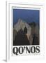 Qo'noS Retro Travel-null-Framed Art Print