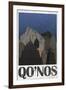 Qo'noS Retro Travel-null-Framed Art Print