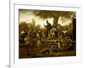 Quack-Jan Havicksz Steen-Framed Art Print