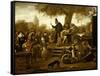 Quack-Jan Havicksz Steen-Framed Stretched Canvas