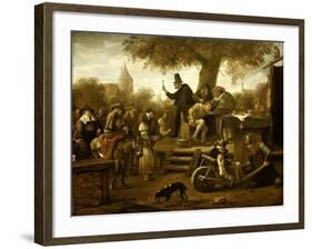 Quack-Jan Havicksz Steen-Framed Art Print