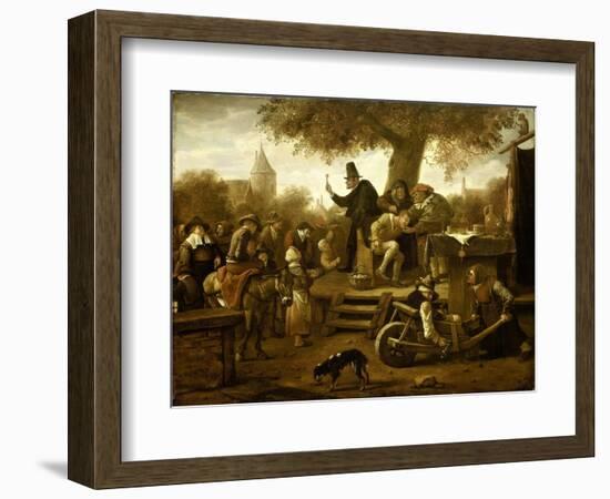 Quack-Jan Havicksz Steen-Framed Art Print