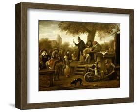 Quack-Jan Havicksz Steen-Framed Art Print