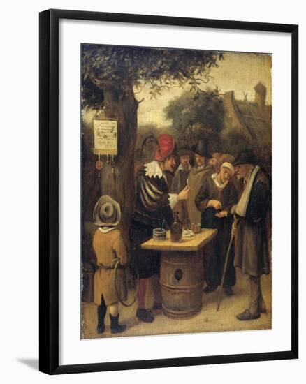 Quack-Jan Havicksz Steen-Framed Art Print