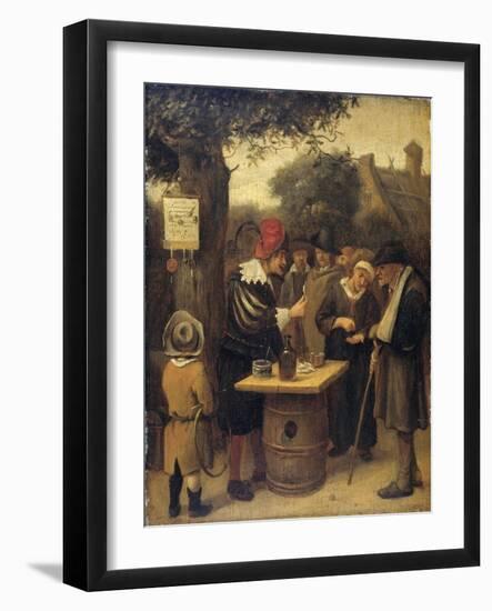 Quack-Jan Havicksz Steen-Framed Art Print