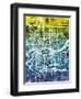 Quad Cities Street Map-Michael Tompsett-Framed Art Print