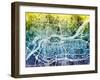 Quad Cities Street Map-Michael Tompsett-Framed Art Print