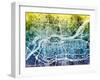 Quad Cities Street Map-Michael Tompsett-Framed Art Print