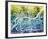 Quad Cities Street Map-Michael Tompsett-Framed Art Print