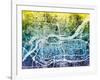 Quad Cities Street Map-Michael Tompsett-Framed Art Print