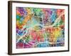 Quad Cities Street Map-Michael Tompsett-Framed Art Print