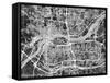 Quad Cities Street Map-Michael Tompsett-Framed Stretched Canvas