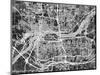 Quad Cities Street Map-Michael Tompsett-Mounted Art Print