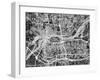 Quad Cities Street Map-Michael Tompsett-Framed Art Print