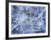 Quad Cities Street Map-Michael Tompsett-Framed Art Print