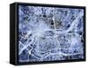 Quad Cities Street Map-Michael Tompsett-Framed Stretched Canvas