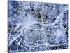 Quad Cities Street Map-Michael Tompsett-Stretched Canvas