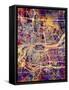 Quad Cities Street Map-Michael Tompsett-Framed Stretched Canvas