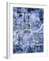 Quad Cities Street Map-Michael Tompsett-Framed Art Print