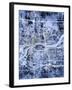 Quad Cities Street Map-Michael Tompsett-Framed Art Print