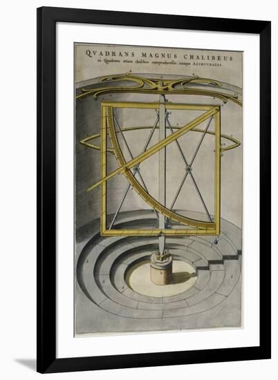 Quadrans Magnus Chalibeus-Joan Blaeu-Framed Giclee Print