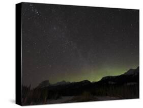 Quadrantid Meteor Shower, Milky Way and Aurora-Stocktrek Images-Stretched Canvas