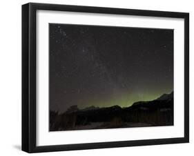 Quadrantid Meteor Shower, Milky Way and Aurora-Stocktrek Images-Framed Photographic Print