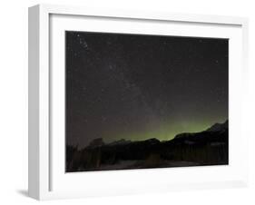 Quadrantid Meteor Shower, Milky Way and Aurora-Stocktrek Images-Framed Photographic Print