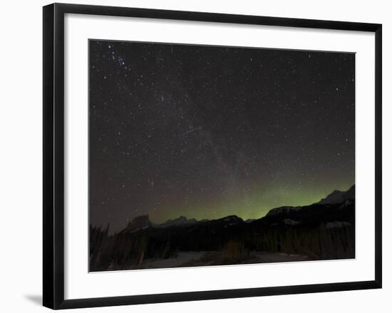 Quadrantid Meteor Shower, Milky Way and Aurora-Stocktrek Images-Framed Photographic Print