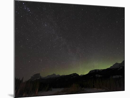 Quadrantid Meteor Shower, Milky Way and Aurora-Stocktrek Images-Mounted Photographic Print
