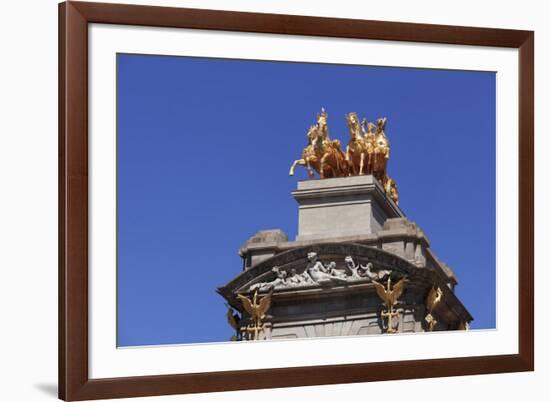 Quadriga de l'Auroa, La Cascada, architect Josep Fontsere, Parc de la Ciutadella, Barcelona, Catalo-Markus Lange-Framed Photographic Print