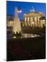 Quadriga on Brandenburg Gate Illuminated at Night in Pariser Platz, Berlin, Germany-Gavin Hellier-Mounted Photographic Print