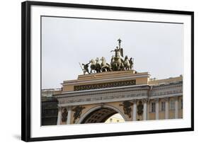 Quadriga on the General Staff Building, Palace Square, St Petersburg, Russia, 2011-Sheldon Marshall-Framed Photographic Print