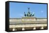 Quadriga on Top of the Brandenburger Tor, Berlin, Brandenburg, Germany, Europe-G & M Therin-Weise-Framed Stretched Canvas