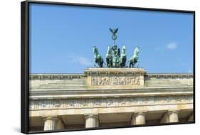 Quadriga on Top of the Brandenburger Tor, Berlin, Brandenburg, Germany, Europe-G & M Therin-Weise-Framed Photographic Print