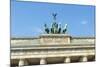 Quadriga on Top of the Brandenburger Tor, Berlin, Brandenburg, Germany, Europe-G & M Therin-Weise-Mounted Photographic Print