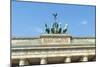 Quadriga on Top of the Brandenburger Tor, Berlin, Brandenburg, Germany, Europe-G & M Therin-Weise-Mounted Photographic Print