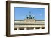 Quadriga on Top of the Brandenburger Tor, Berlin, Brandenburg, Germany, Europe-G & M Therin-Weise-Framed Photographic Print