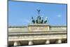 Quadriga on Top of the Brandenburger Tor, Berlin, Brandenburg, Germany, Europe-G & M Therin-Weise-Mounted Photographic Print