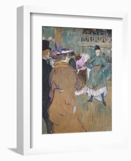 Quadrille at the Moulin Rouge, 1892-Henri de Toulouse-Lautrec-Framed Giclee Print