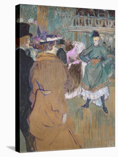 Quadrille at the Moulin Rouge, 1892-Henri de Toulouse-Lautrec-Stretched Canvas