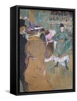 Quadrille at the Moulin Rouge, 1892-Henri de Toulouse-Lautrec-Framed Stretched Canvas
