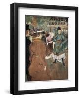 Quadrille at the Moulin Rouge-Henri de Toulouse-Lautrec-Framed Art Print