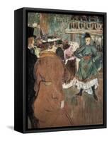 Quadrille at the Moulin Rouge-Henri de Toulouse-Lautrec-Framed Stretched Canvas