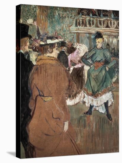 Quadrille at the Moulin Rouge-Henri de Toulouse-Lautrec-Stretched Canvas