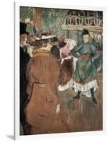 Quadrille at the Moulin Rouge-Henri de Toulouse-Lautrec-Framed Art Print