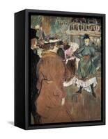 Quadrille at the Moulin Rouge-Henri de Toulouse-Lautrec-Framed Stretched Canvas